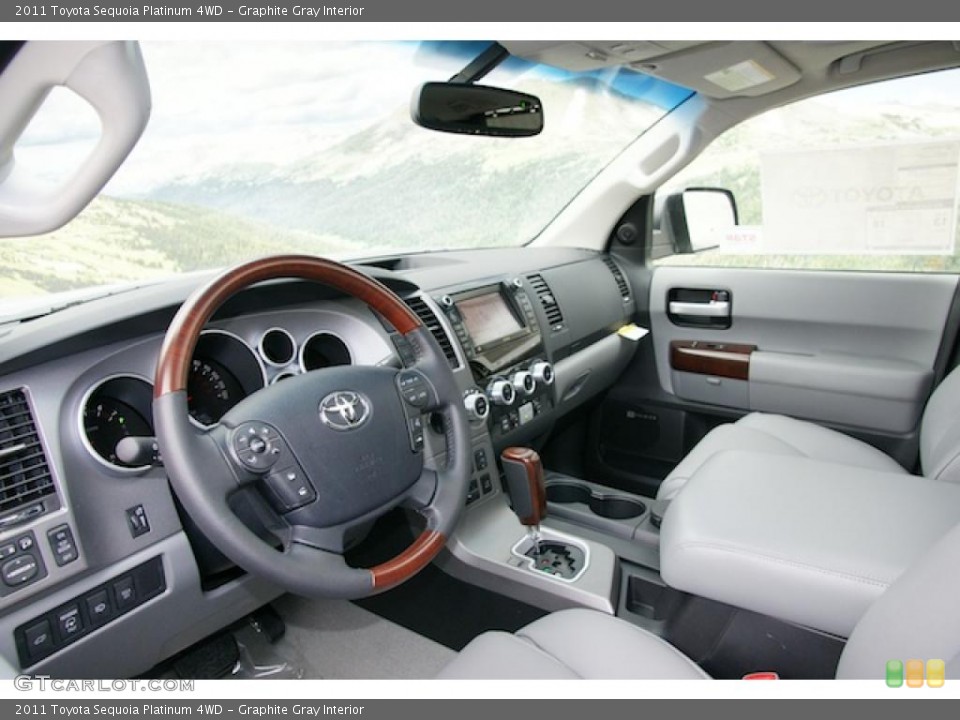 Graphite Gray Interior Photo for the 2011 Toyota Sequoia Platinum 4WD #46174542