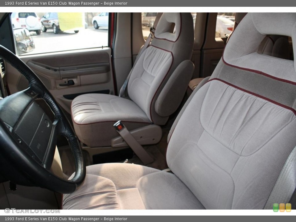 Beige Interior Photo for the 1993 Ford E Series Van E150 Club Wagon Passenger #46176018