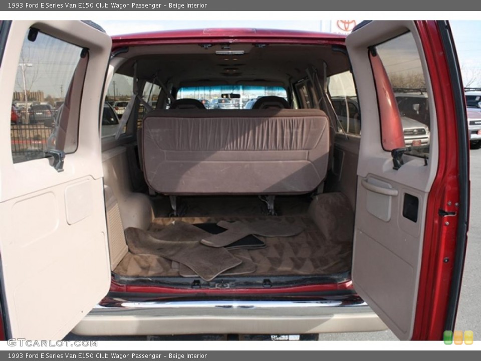 Beige Interior Trunk for the 1993 Ford E Series Van E150 Club Wagon Passenger #46176240