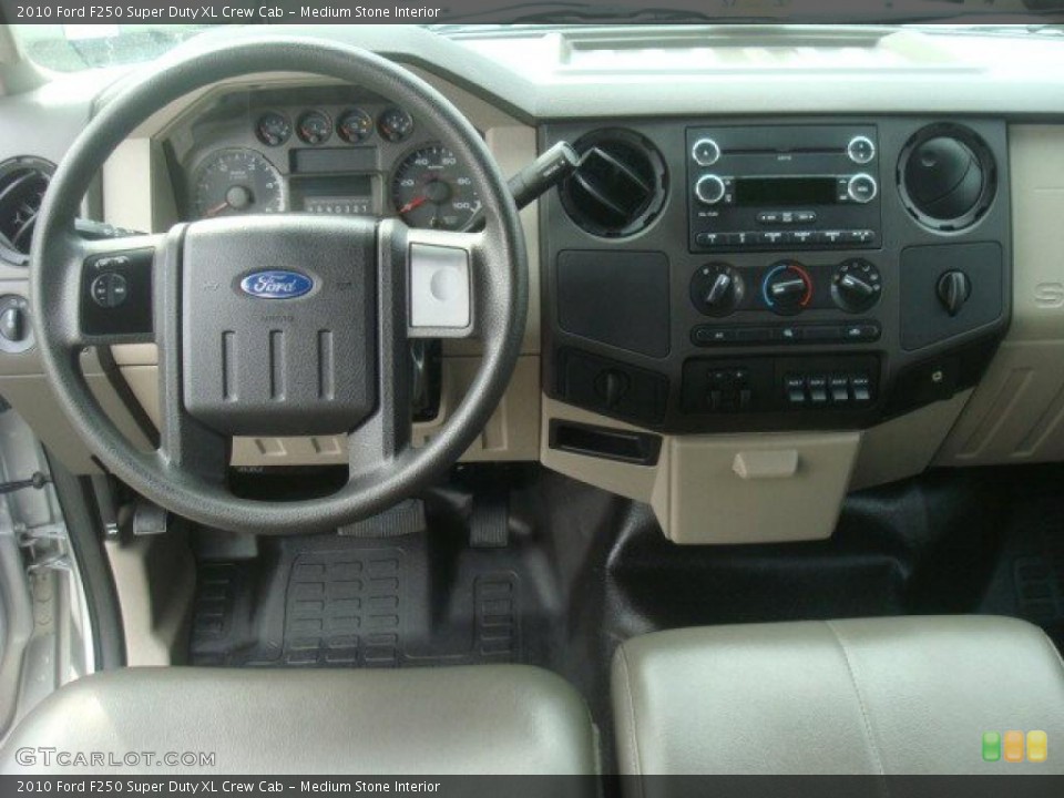 Medium Stone Interior Dashboard for the 2010 Ford F250 Super Duty XL Crew Cab #46177380