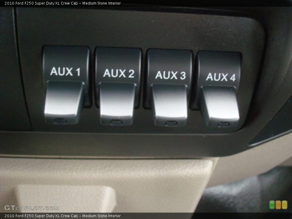 Medium Stone Interior Controls for the 2010 Ford F250 Super Duty XL Crew Cab #46177410
