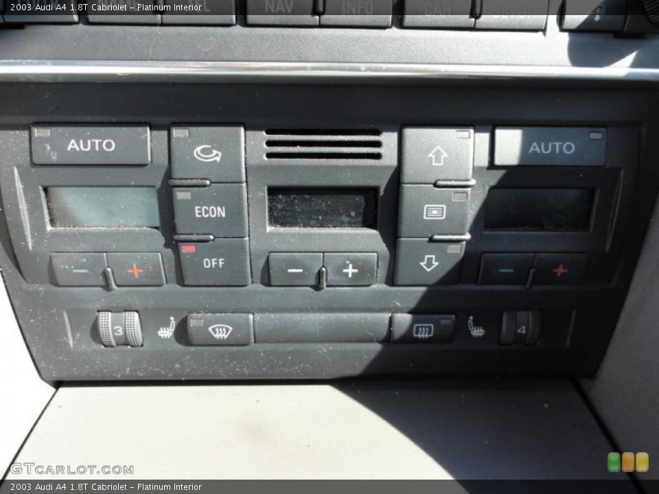 Platinum Interior Controls for the 2003 Audi A4 1.8T Cabriolet #46179090