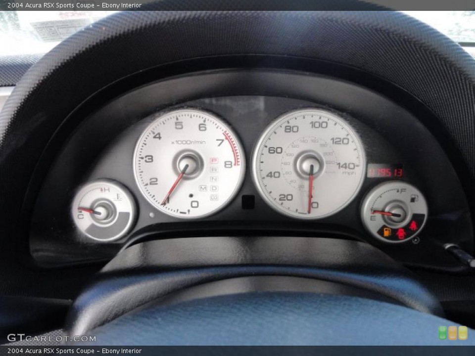 Ebony Interior Gauges for the 2004 Acura RSX Sports Coupe #46180611
