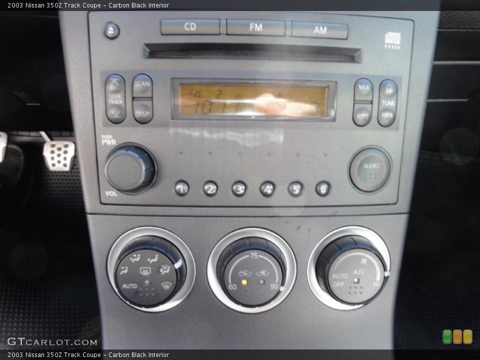 Carbon Black Interior Controls for the 2003 Nissan 350Z Track Coupe #46181025