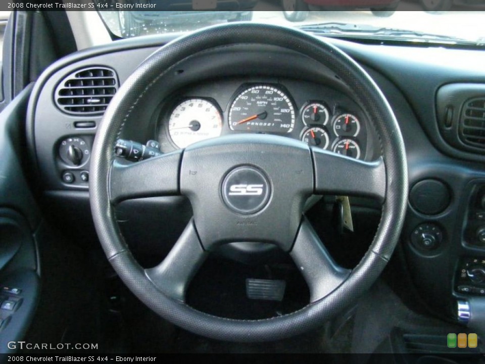 Ebony Interior Steering Wheel for the 2008 Chevrolet TrailBlazer SS 4x4 #46182255