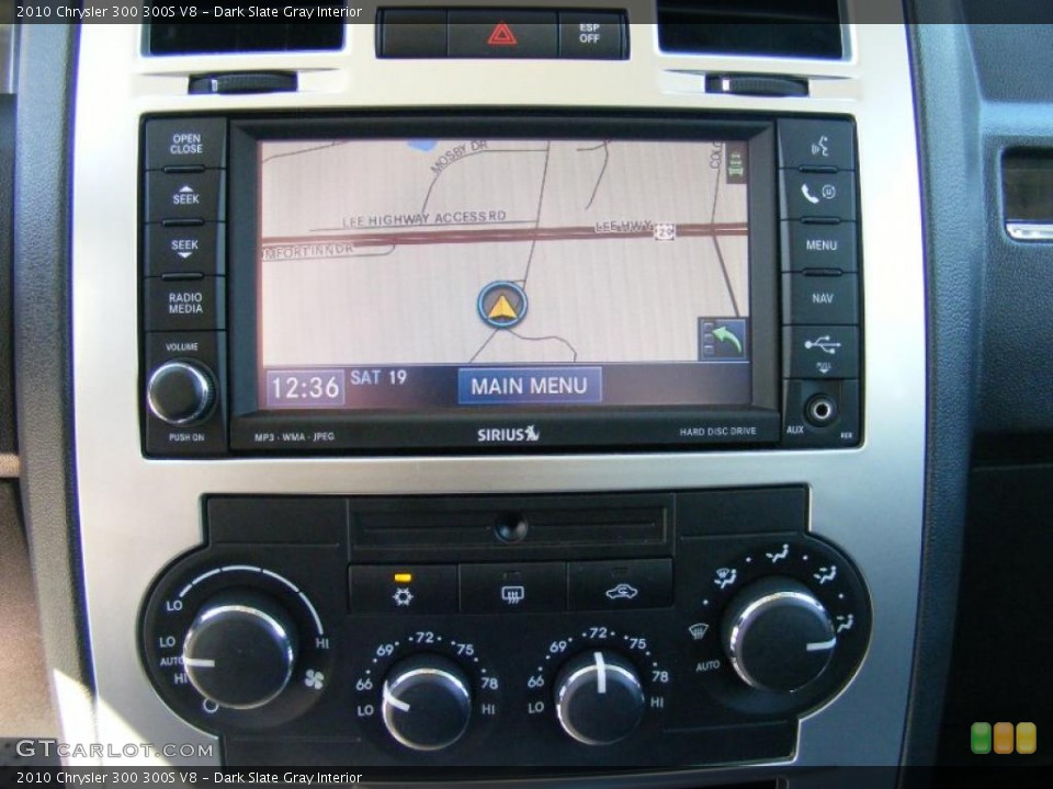 Dark Slate Gray Interior Navigation for the 2010 Chrysler 300 300S V8 #46184394