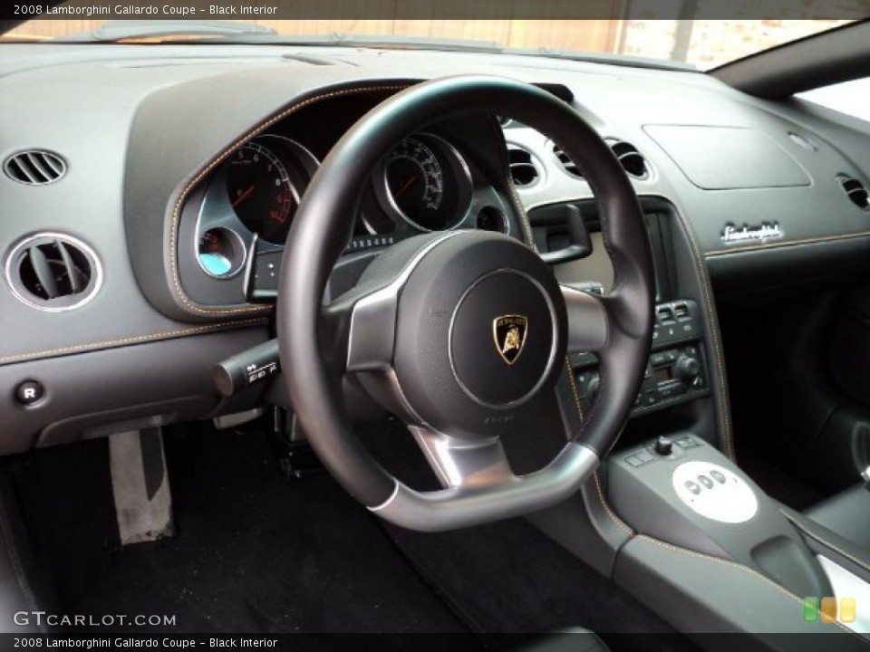 Black Interior Steering Wheel for the 2008 Lamborghini Gallardo Coupe #46185858