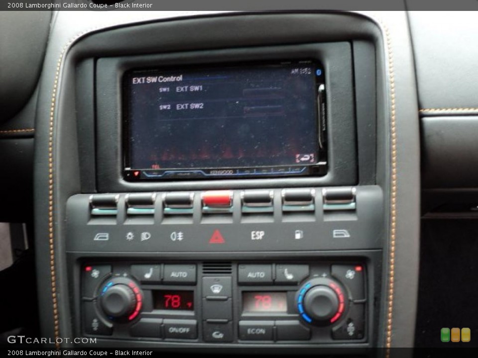 Black Interior Controls for the 2008 Lamborghini Gallardo Coupe #46186074