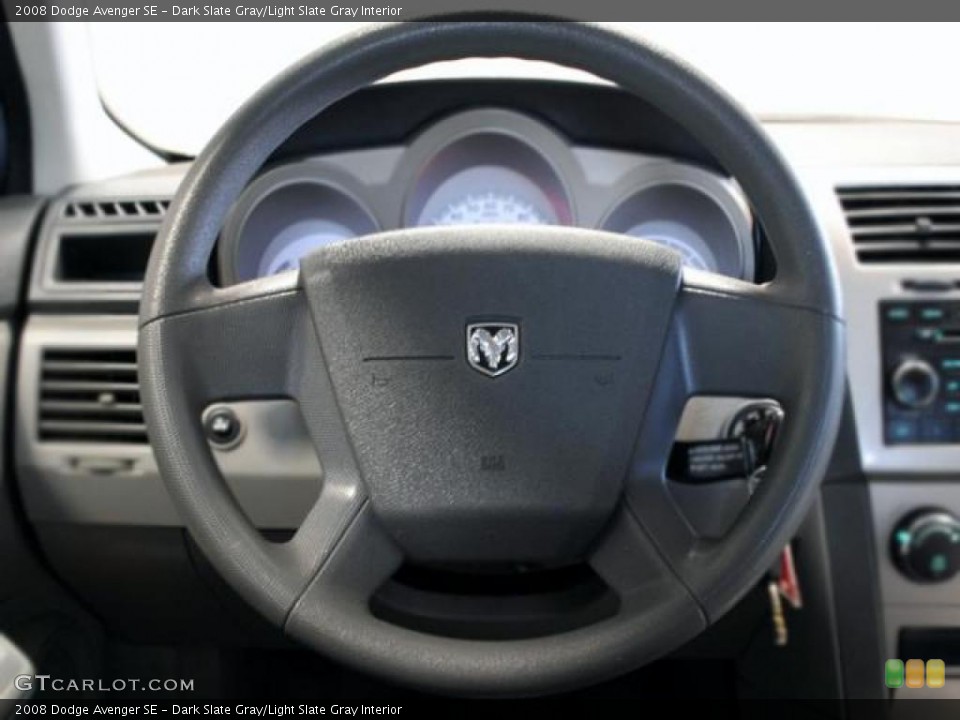 Dark Slate Gray/Light Slate Gray Interior Steering Wheel for the 2008 Dodge Avenger SE #46187961