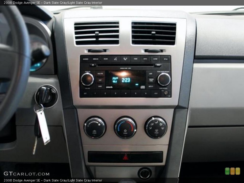 Dark Slate Gray/Light Slate Gray Interior Controls for the 2008 Dodge Avenger SE #46187979