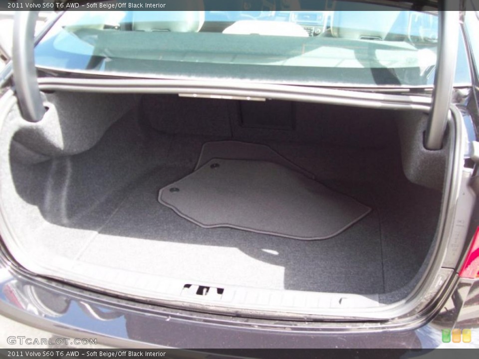 Soft Beige/Off Black Interior Trunk for the 2011 Volvo S60 T6 AWD #46191374