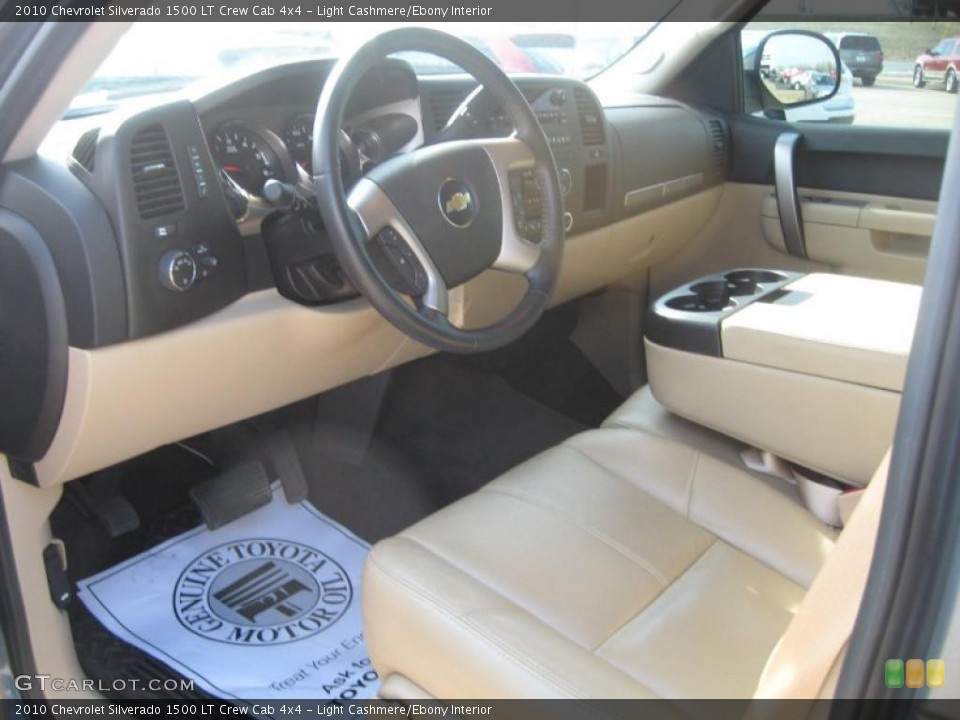 Light Cashmere/Ebony Interior Photo for the 2010 Chevrolet Silverado 1500 LT Crew Cab 4x4 #46191854