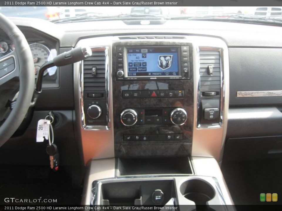 Dark Slate Gray/Russet Brown Interior Controls for the 2011 Dodge Ram 2500 HD Laramie Longhorn Crew Cab 4x4 #46192418
