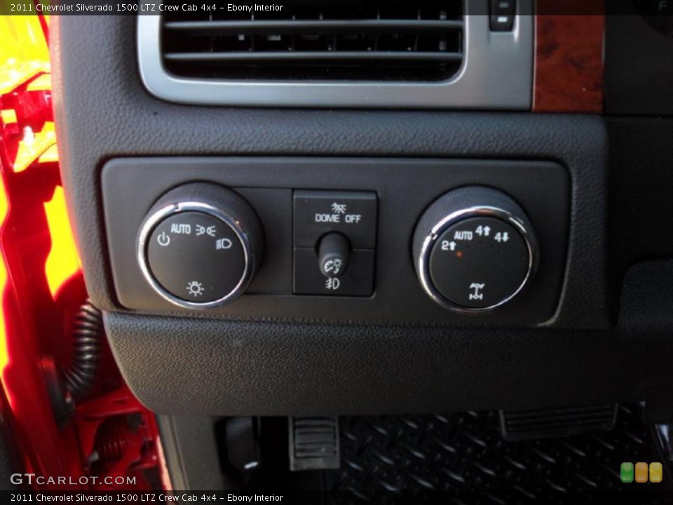 Ebony Interior Controls for the 2011 Chevrolet Silverado 1500 LTZ Crew Cab 4x4 #46196537