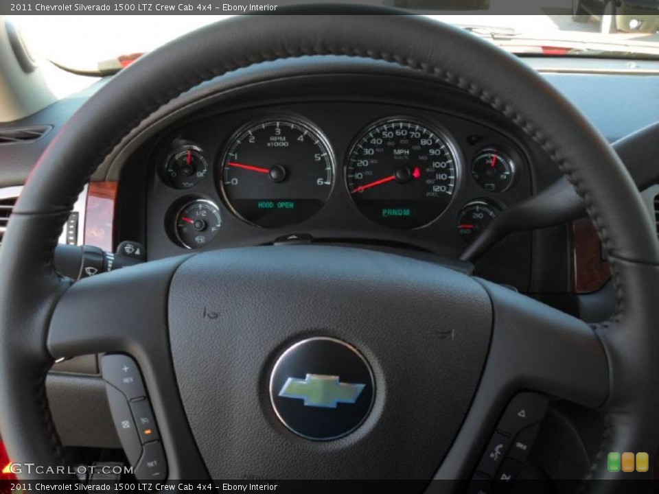 Ebony Interior Gauges for the 2011 Chevrolet Silverado 1500 LTZ Crew Cab 4x4 #46196555