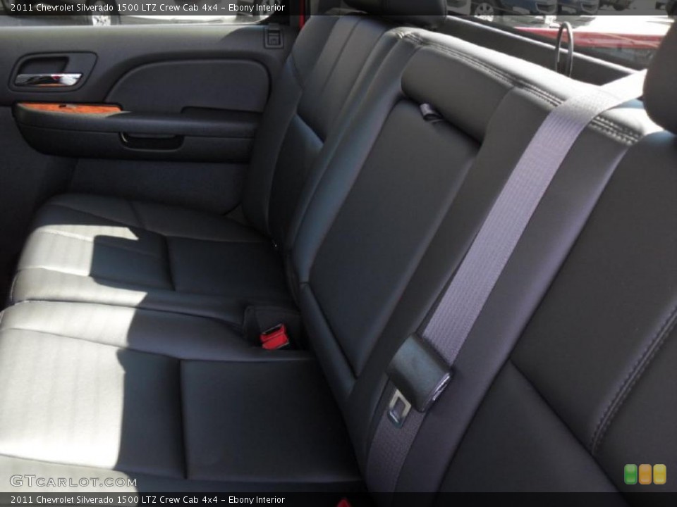 Ebony Interior Photo for the 2011 Chevrolet Silverado 1500 LTZ Crew Cab 4x4 #46196567