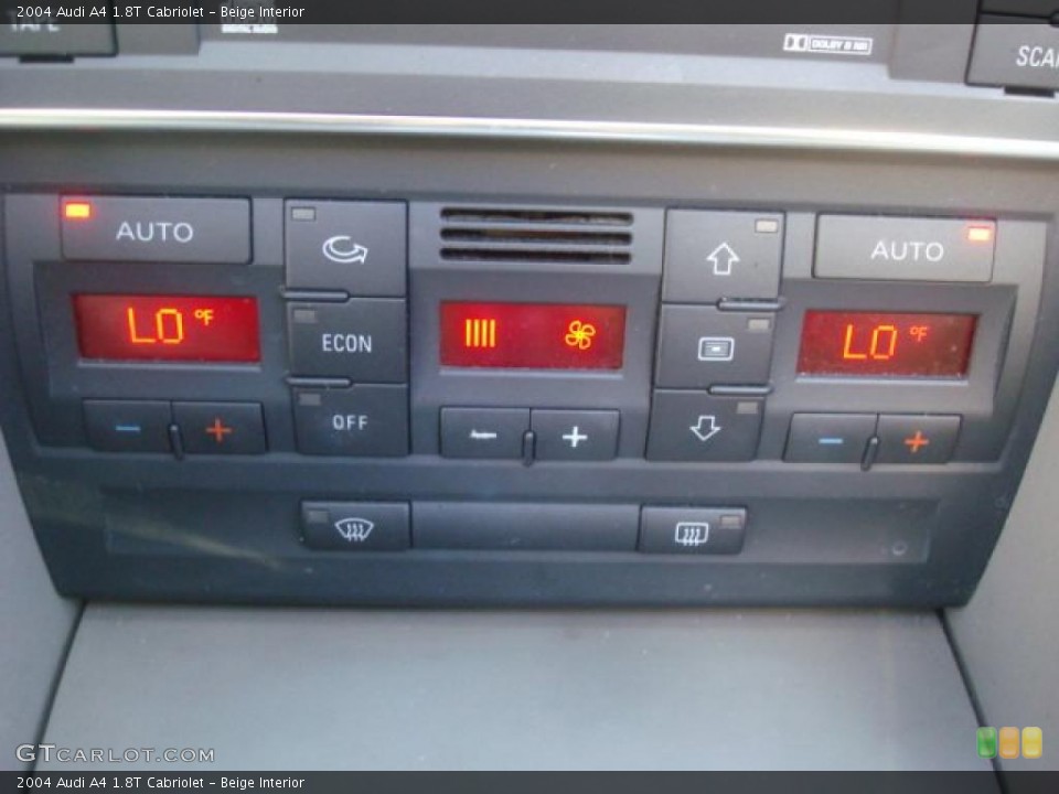 Beige Interior Controls for the 2004 Audi A4 1.8T Cabriolet #46197845