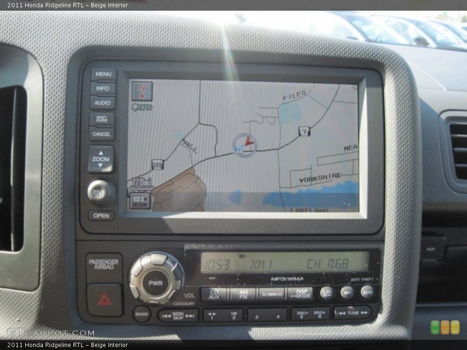 Beige Interior Navigation for the 2011 Honda Ridgeline RTL #46198079