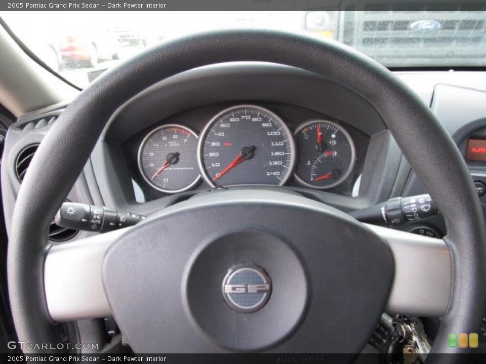 Dark Pewter Interior Steering Wheel for the 2005 Pontiac Grand Prix Sedan #46198397