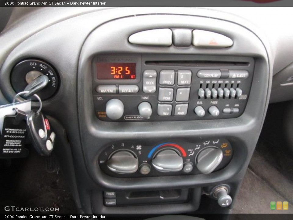 Dark Pewter Interior Controls for the 2000 Pontiac Grand Am GT Sedan #46198511