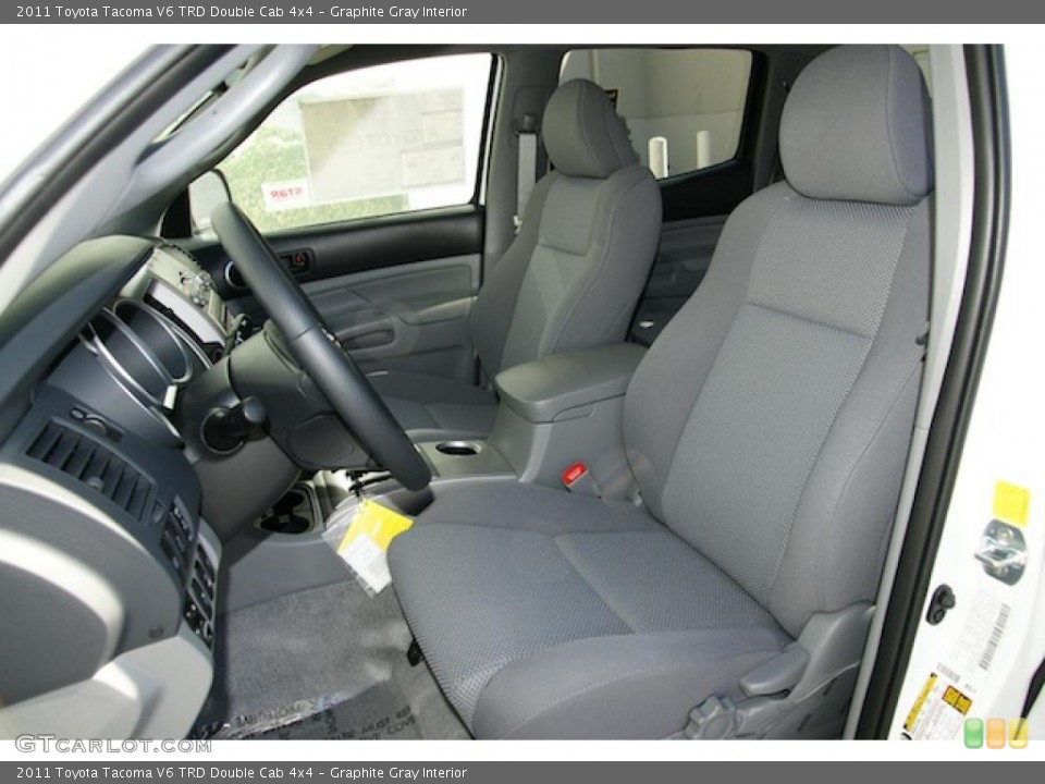 Graphite Gray Interior Photo for the 2011 Toyota Tacoma V6 TRD Double Cab 4x4 #46200005