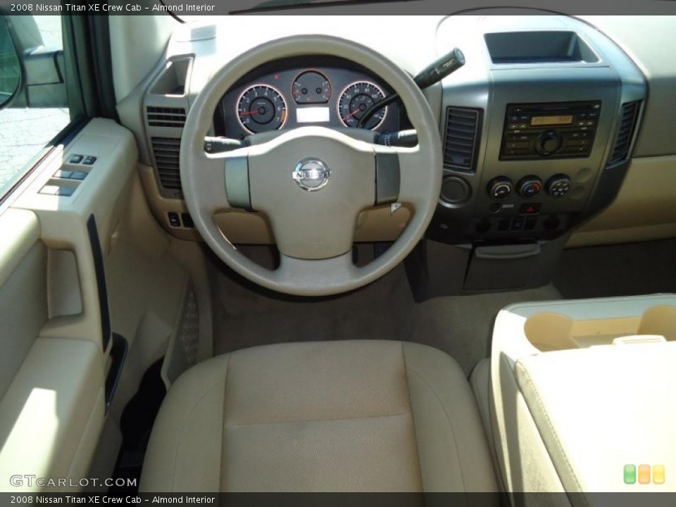 Almond Interior Dashboard for the 2008 Nissan Titan XE Crew Cab #46201220