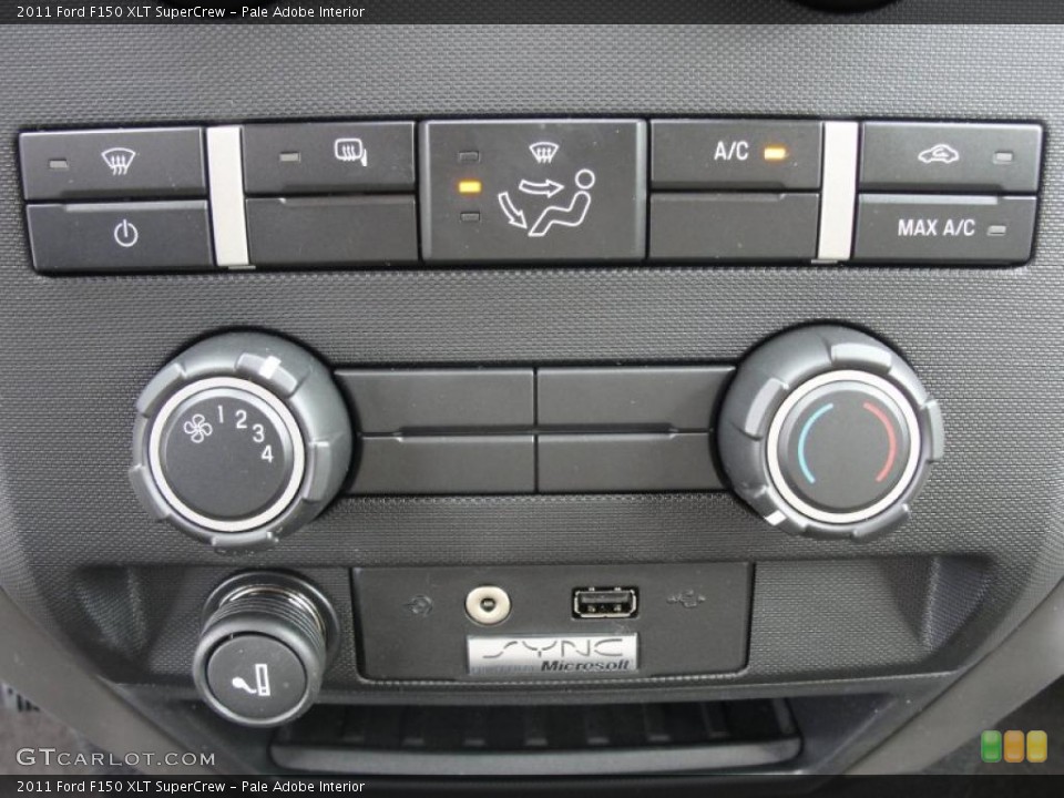 Pale Adobe Interior Controls for the 2011 Ford F150 XLT SuperCrew #46201799