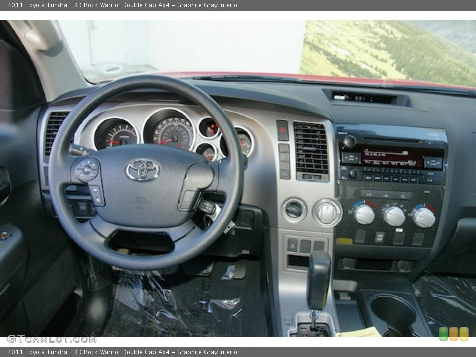 Graphite Gray Interior Dashboard for the 2011 Toyota Tundra TRD Rock Warrior Double Cab 4x4 #46201874
