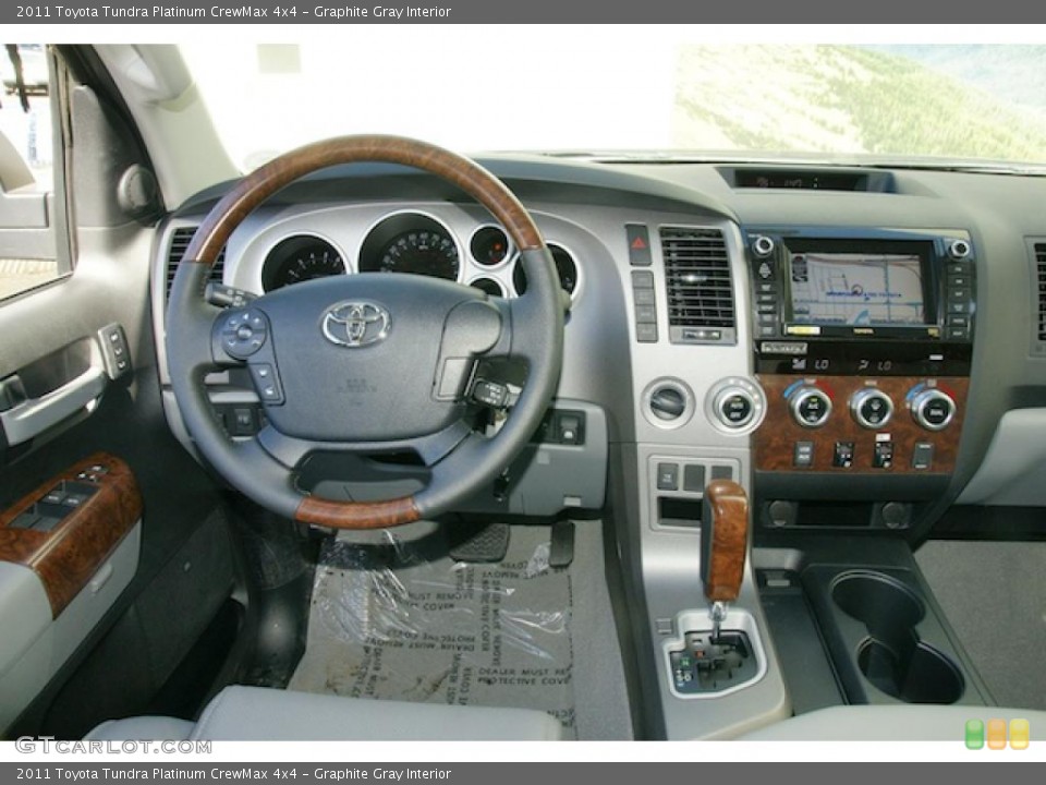 Graphite Gray Interior Dashboard for the 2011 Toyota Tundra Platinum CrewMax 4x4 #46201988