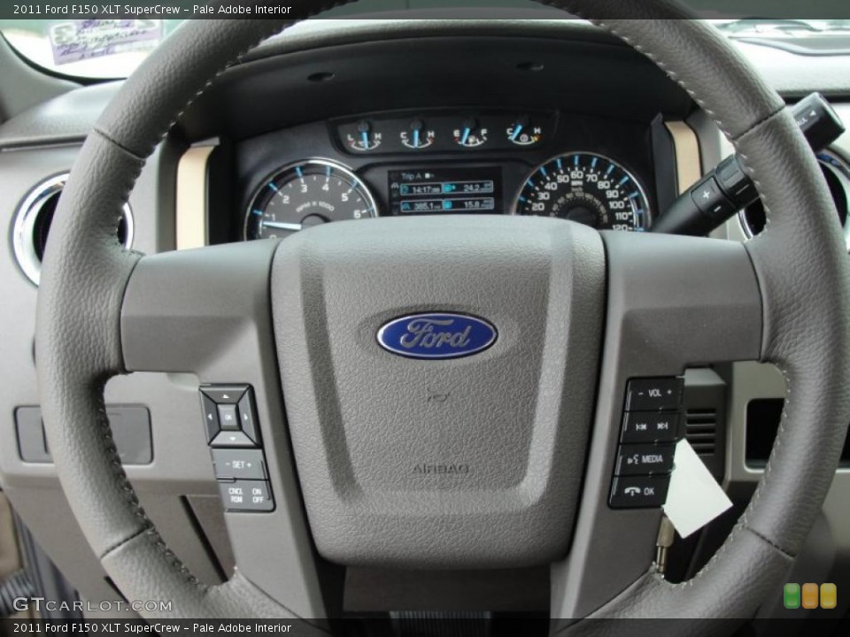 Pale Adobe Interior Steering Wheel for the 2011 Ford F150 XLT SuperCrew #46202690