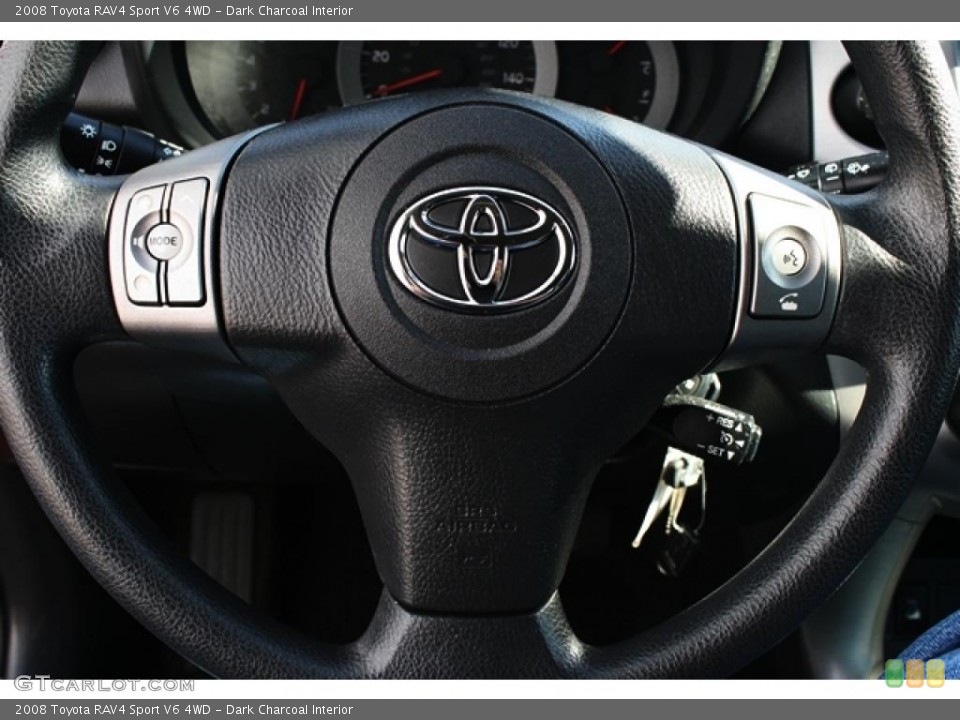 Dark Charcoal Interior Steering Wheel for the 2008 Toyota RAV4 Sport V6 4WD #46203134