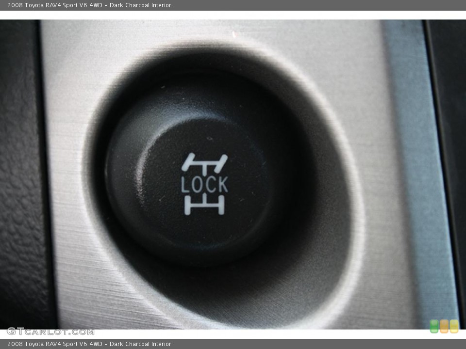 Dark Charcoal Interior Controls for the 2008 Toyota RAV4 Sport V6 4WD #46203152