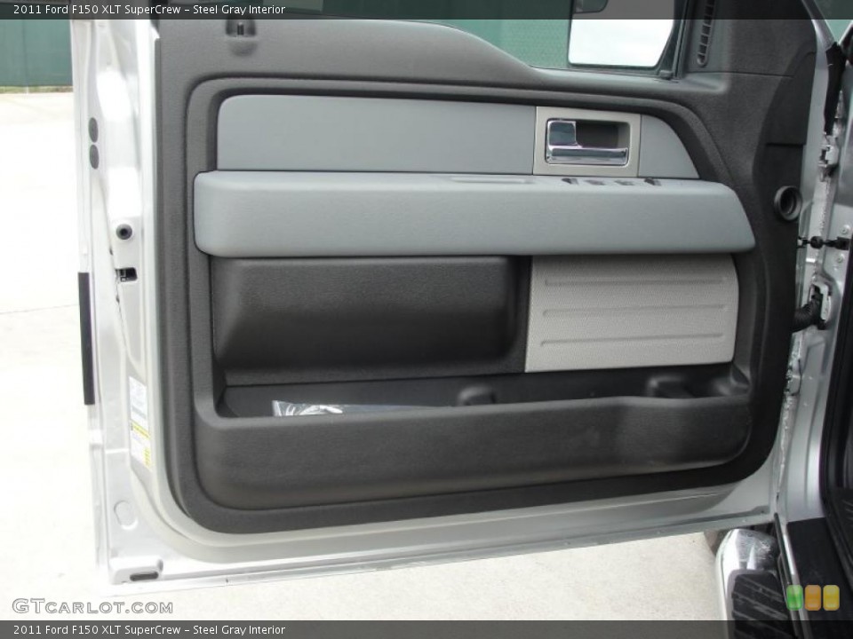 Steel Gray Interior Door Panel for the 2011 Ford F150 XLT SuperCrew #46204064