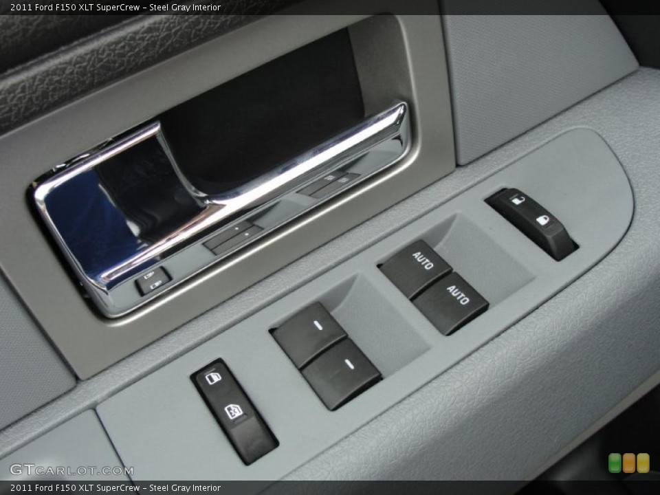 Steel Gray Interior Controls for the 2011 Ford F150 XLT SuperCrew #46204076