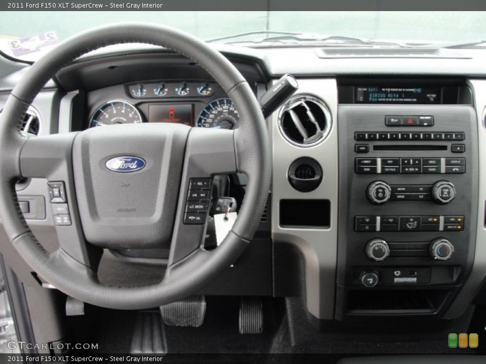 Steel Gray Interior Dashboard for the 2011 Ford F150 XLT SuperCrew #46204112