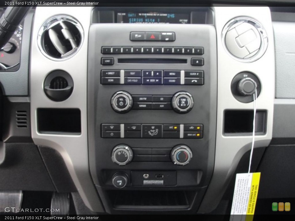 Steel Gray Interior Controls for the 2011 Ford F150 XLT SuperCrew #46204130