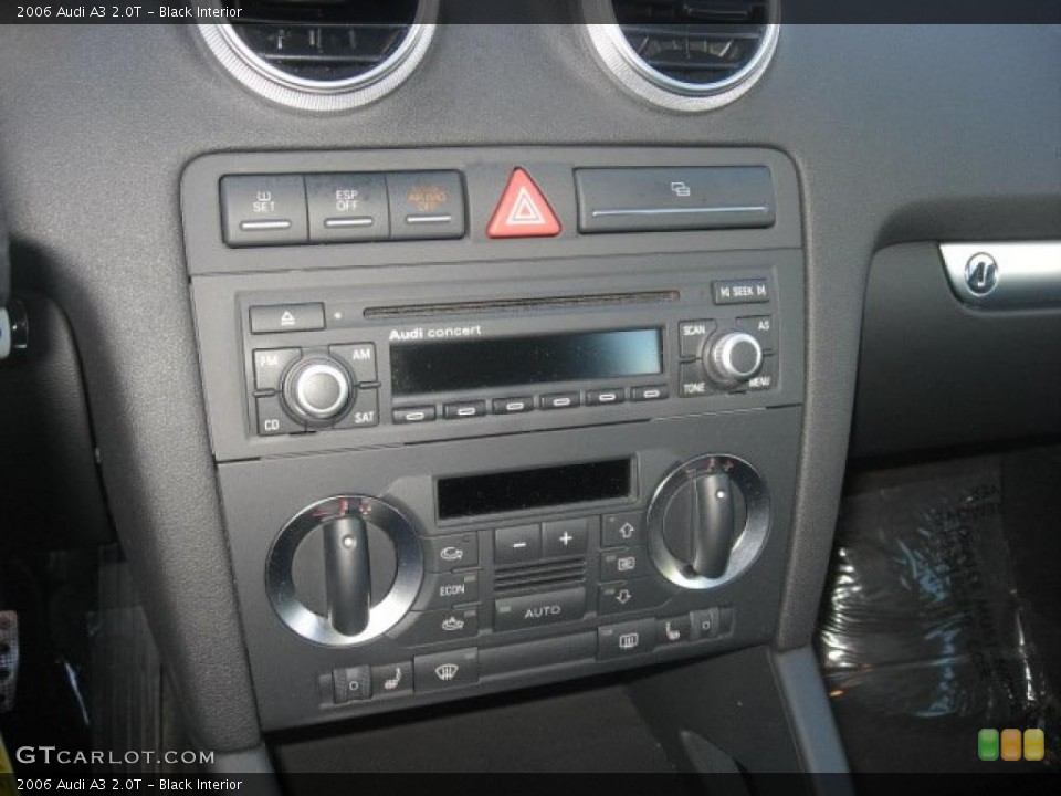 Black Interior Controls for the 2006 Audi A3 2.0T #46204790