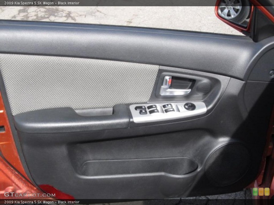 Black Interior Door Panel for the 2009 Kia Spectra 5 SX Wagon #46206062
