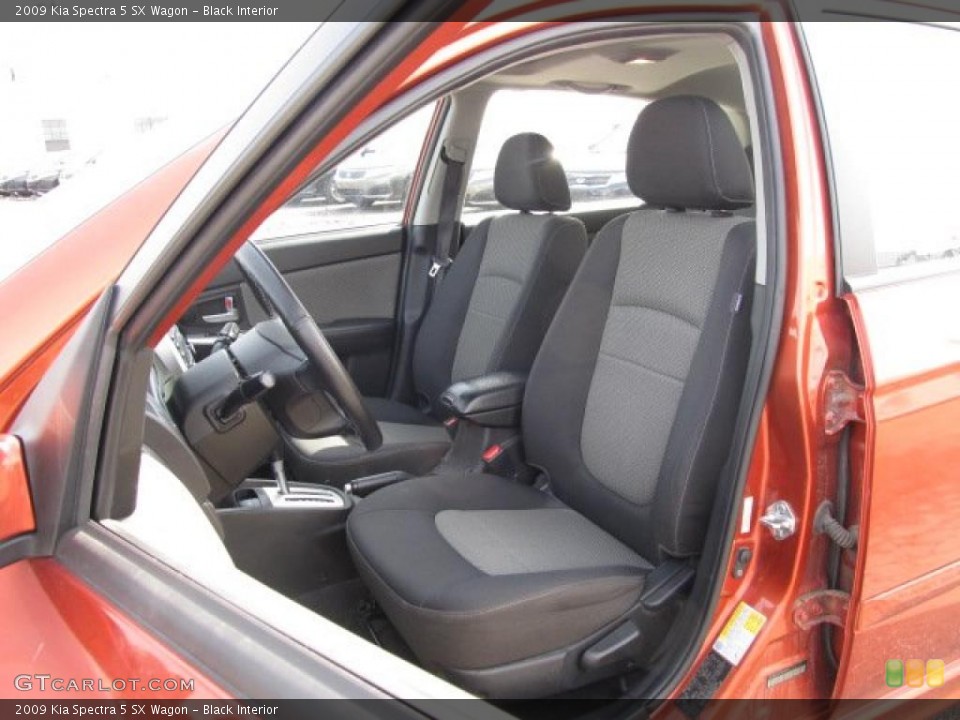 Black Interior Photo for the 2009 Kia Spectra 5 SX Wagon #46206074