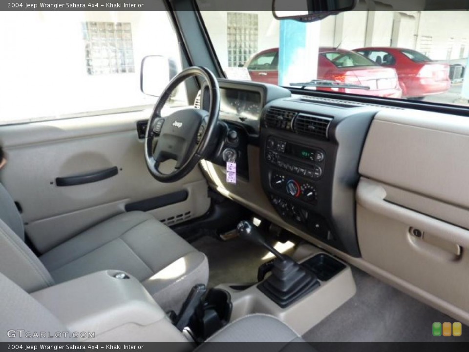 Khaki Interior Photo for the 2004 Jeep Wrangler Sahara 4x4 #46206131