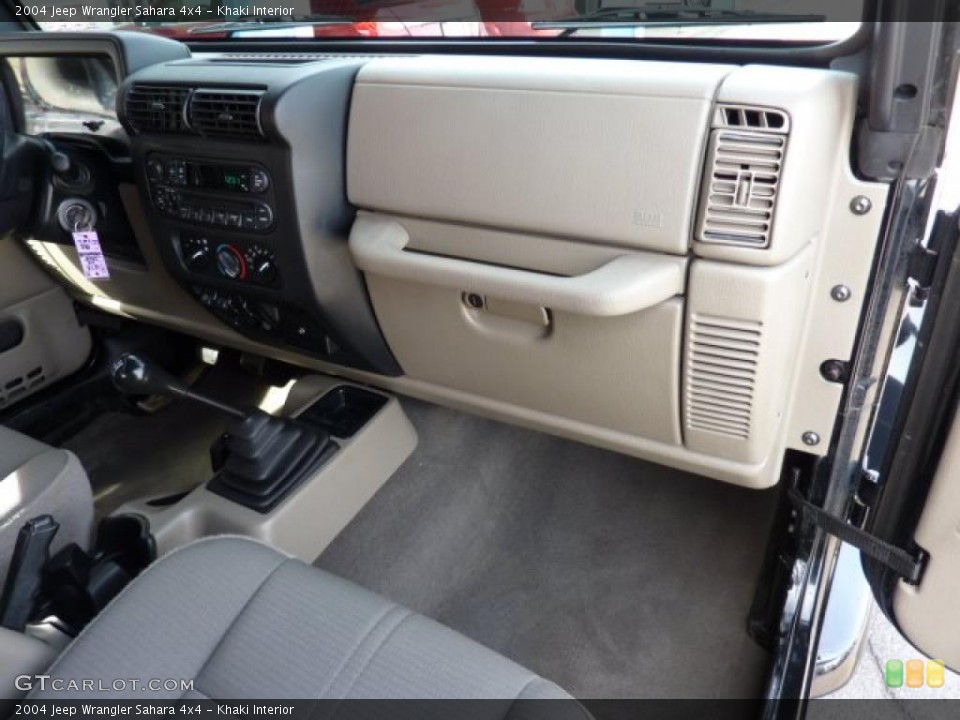 Khaki Interior Dashboard for the 2004 Jeep Wrangler Sahara 4x4 #46206137