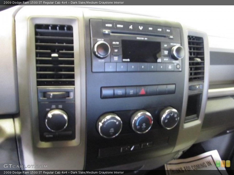 Dark Slate/Medium Graystone Interior Controls for the 2009 Dodge Ram 1500 ST Regular Cab 4x4 #46206236