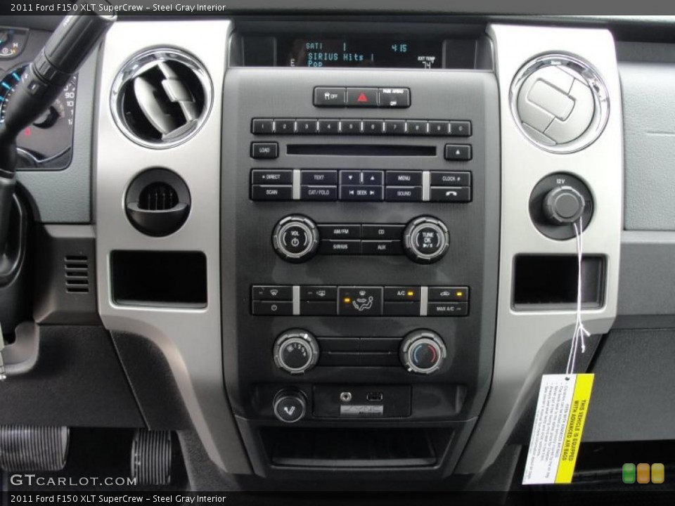 Steel Gray Interior Controls for the 2011 Ford F150 XLT SuperCrew #46206410