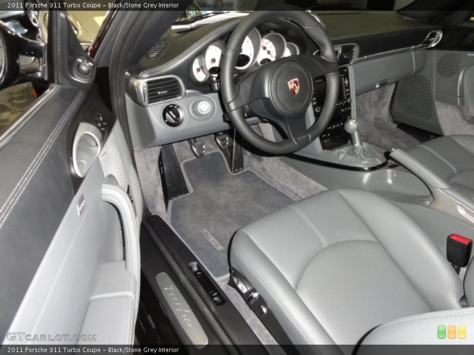 Black/Stone Grey Interior Photo for the 2011 Porsche 911 Turbo Coupe #46208438