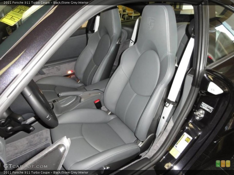 Black/Stone Grey Interior Photo for the 2011 Porsche 911 Turbo Coupe #46208474