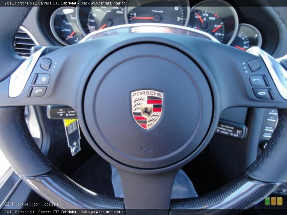 Black w/Alcantara Interior Steering Wheel for the 2011 Porsche 911 Carrera GTS Cabriolet #46209194