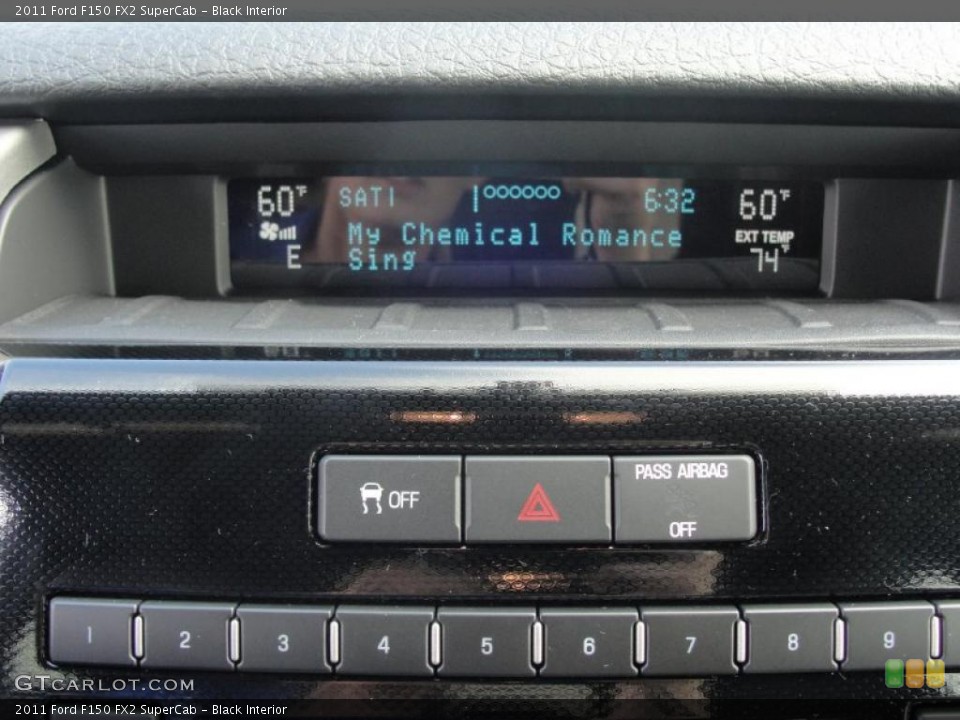 Black Interior Controls for the 2011 Ford F150 FX2 SuperCab #46209518
