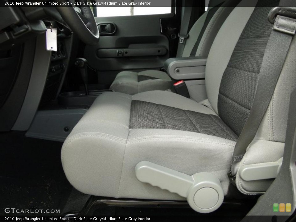 Dark Slate Gray/Medium Slate Gray Interior Photo for the 2010 Jeep Wrangler Unlimited Sport #46209740