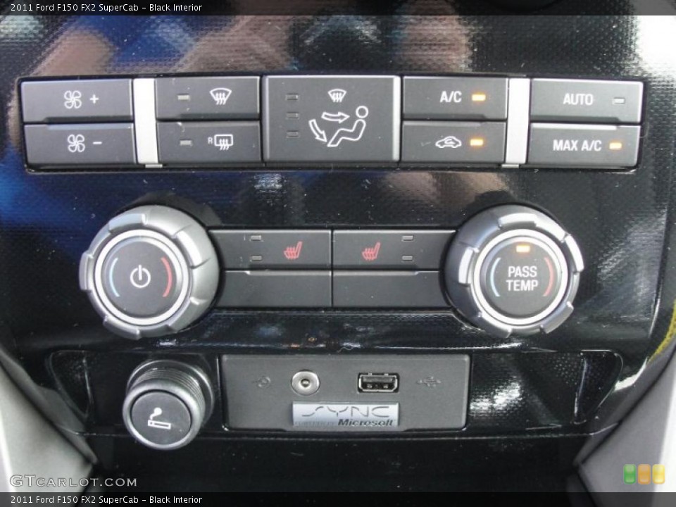 Black Interior Controls for the 2011 Ford F150 FX2 SuperCab #46210508