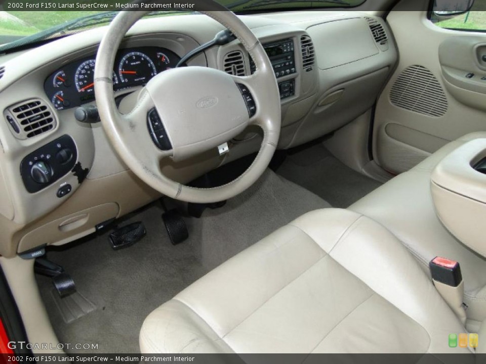 Medium Parchment Interior Prime Interior for the 2002 Ford F150 Lariat SuperCrew #46210724